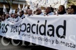Miles de discapacitados denuncian el recorte de derechos por la crisis. (EUROPA PRESS)