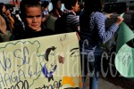 Padres de niños sordos de La Sabiduría protestan en el Palacio de Justicia. (radiosantafe.com)