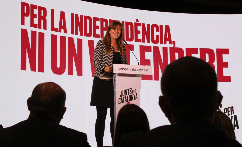 Laura Borràs: “El conflicte polític és resol a les urnes i no amb violència i repressió” . (Pedro Arias Redo)