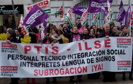 Más de 1.000 monitoras de educación especial y lengua de signos se lanzan a la calle en toda Andalucía. (lavozdelsur.es)
