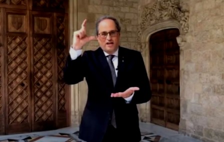 El president de la Generalitat participa en el Dia Internacional de les Llengües de Signes. (llengua.gencat.cat)