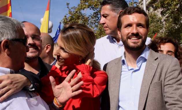 Pablo Casado: “Catalunya és una terra completament oposada a la violència”. (Pedro Arias Redo)