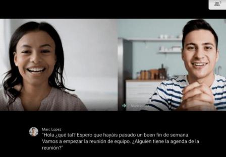 Google introduce subtítulos en español en su servicio de videollamadas Meet. (lavanguardia.com)