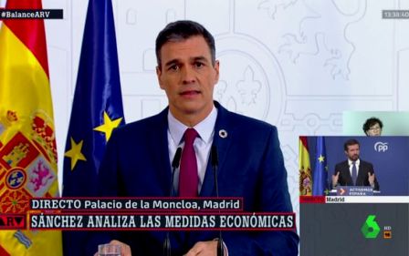 Críticas a La Sexta por lo que se ha visto en pantalla durante la comparecencia de Sánchez. (huffingtonpost.es)
